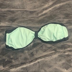 Turquoise strapless bikini top PINK Victoria’s Secret
